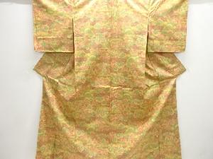 樹木模様織り出し西陣お召着物